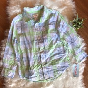 Boys Long Sleeve Woven Button-Down Shirt